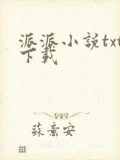 派派小说txt下载