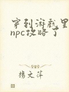 穿到游戏里面被npc攻略了