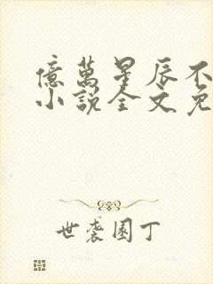 亿万星辰不及你小说全文免费阅读