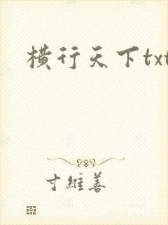 横行天下txt