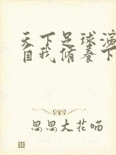 天下足球演员的自我修养下