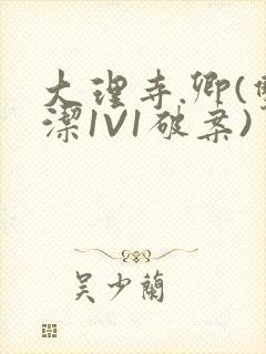 大理寺.卿(双洁1V1破案)