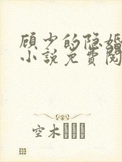 顾少的隐婚罪妻小说免费阅读