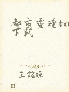 都市灵瞳txt下载