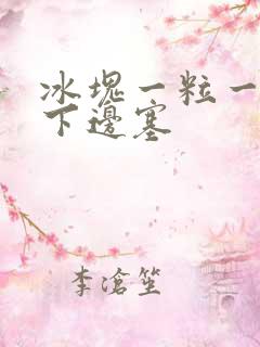 冰块一粒一粒往下边塞