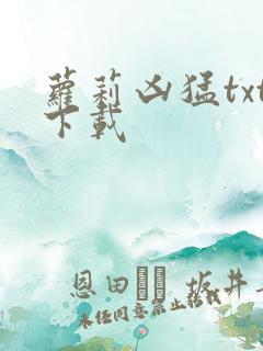 萝莉凶猛txt下载