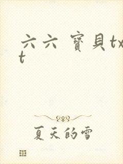 六六 宝贝txt