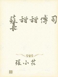 苏甜甜傅司衍机长
