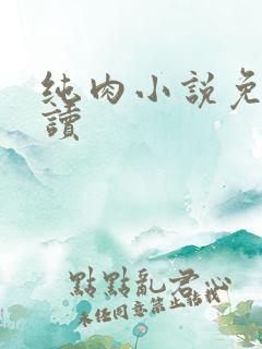 纯肉小说免费阅读