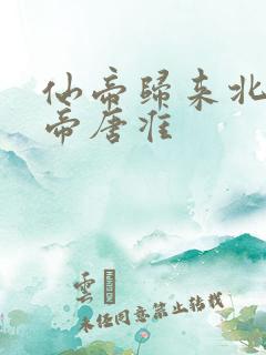 仙帝归来北斗仙帝唐准