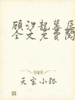 顾汐龙慕辰小说全文免费阅读