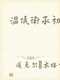 温仪卫承初小说