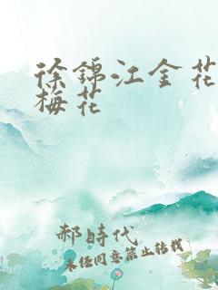 徐锦江金花瓶楷梅花