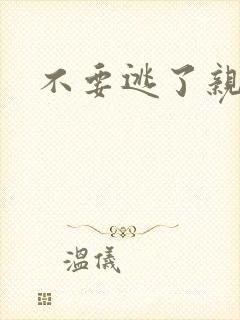 不要逃了亲爱的