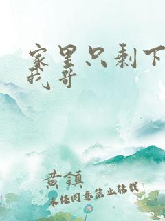 家里只剩下我和我哥