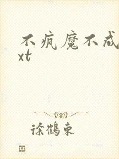 不疯魔不成活txt