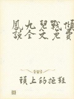 凤九儿战倾城小说全文免费阅读无弹窗