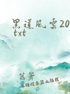 黑道风云20年 txt