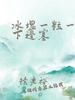 冰块一粒一粒往下边塞