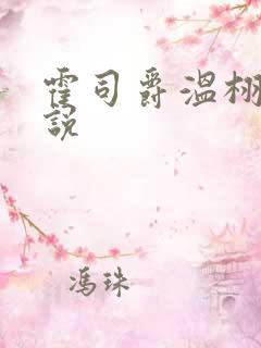 霍司爵温栩栩小说