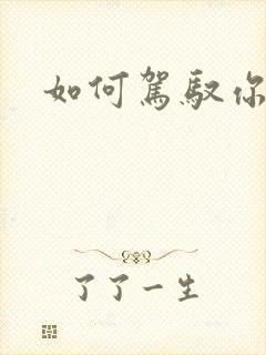 如何驾驭你的龙