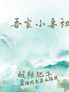 吾家小妻初长成