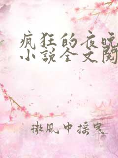 疯狂的夜晚苏柔小说全文阅读