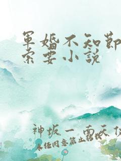 军婚不知节制地索要小说