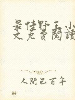 最佳野王小说全文免费阅读无弹窗