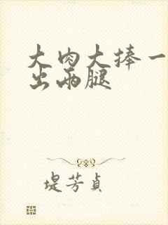 大肉大捧一进一出两腿