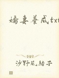 娇妻养成txt