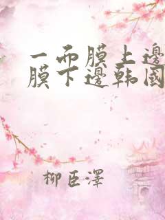 一面膜上边一面膜下边韩国