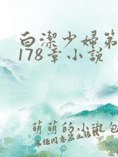 白洁少妇第1一178章小说