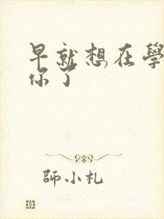 早就想在学校要你了