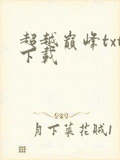 超越巅峰txt下载