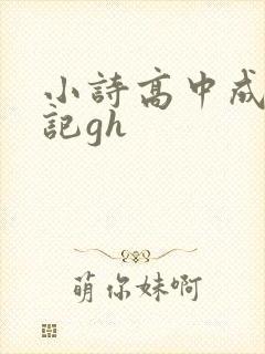 小诗高中成长日记gh