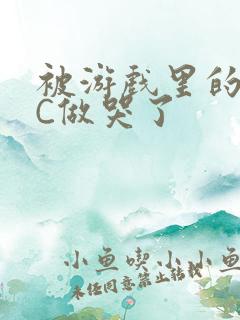 被游戏里的NPC做哭了