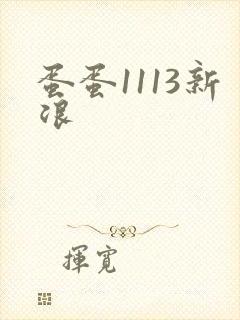 蛋蛋1113新浪