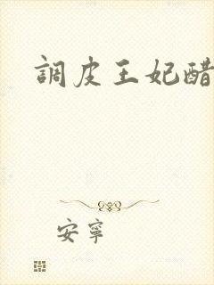 调皮王妃醋王爷