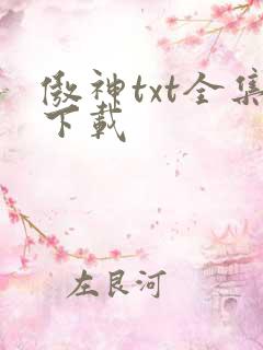 傲神txt全集下载
