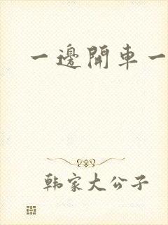 一边开车一边做