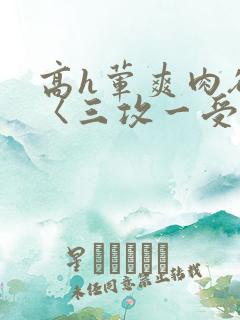 高h荤爽肉欲文〈三攻一受