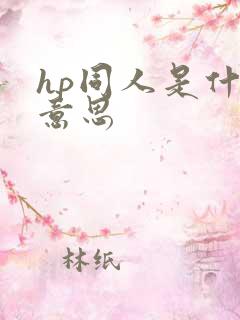 hp同人是什么意思