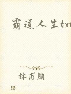 霸道人生txt