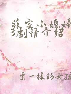 苏家小媳妇1v3剧情介绍