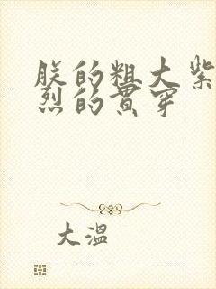 朕的粗大紫红猛烈的贯穿