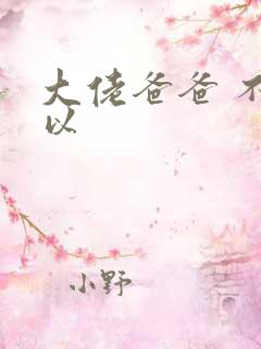 大佬爸爸 不可以