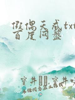 假偶天成txt百度网盘