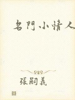 名门小情人