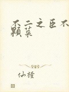 不二之臣不止是颗菜